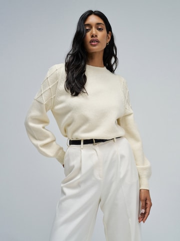 Salsa Jeans Trui in Wit: voorkant