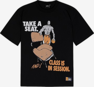 AND1Široka majica - crna boja: prednji dio