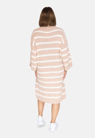 Elara Strikkjole i beige