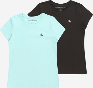 T-Shirt Calvin Klein Jeans en bleu : devant