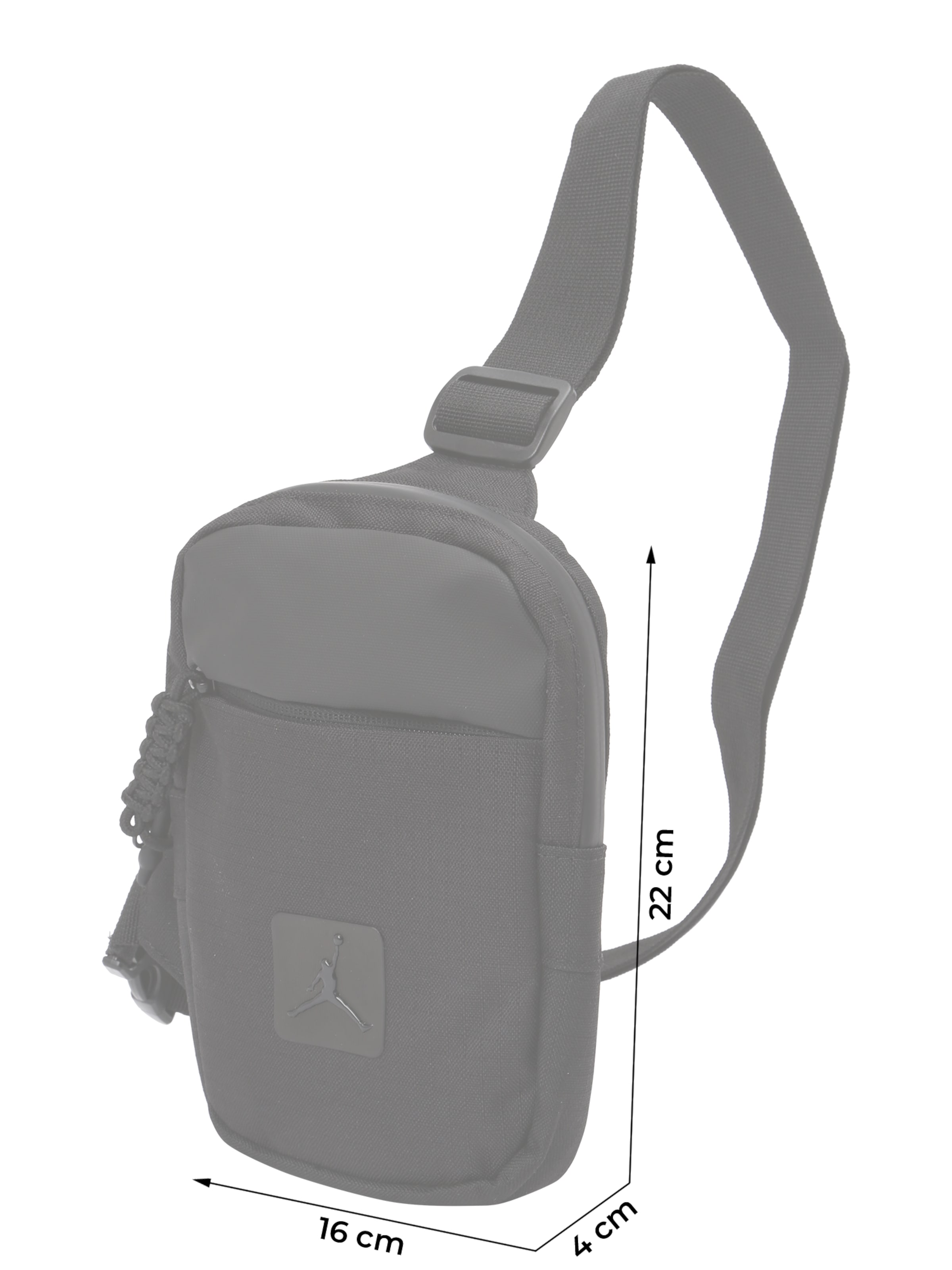 Geantă de umăr 'JAM' de la Jordan pe negru