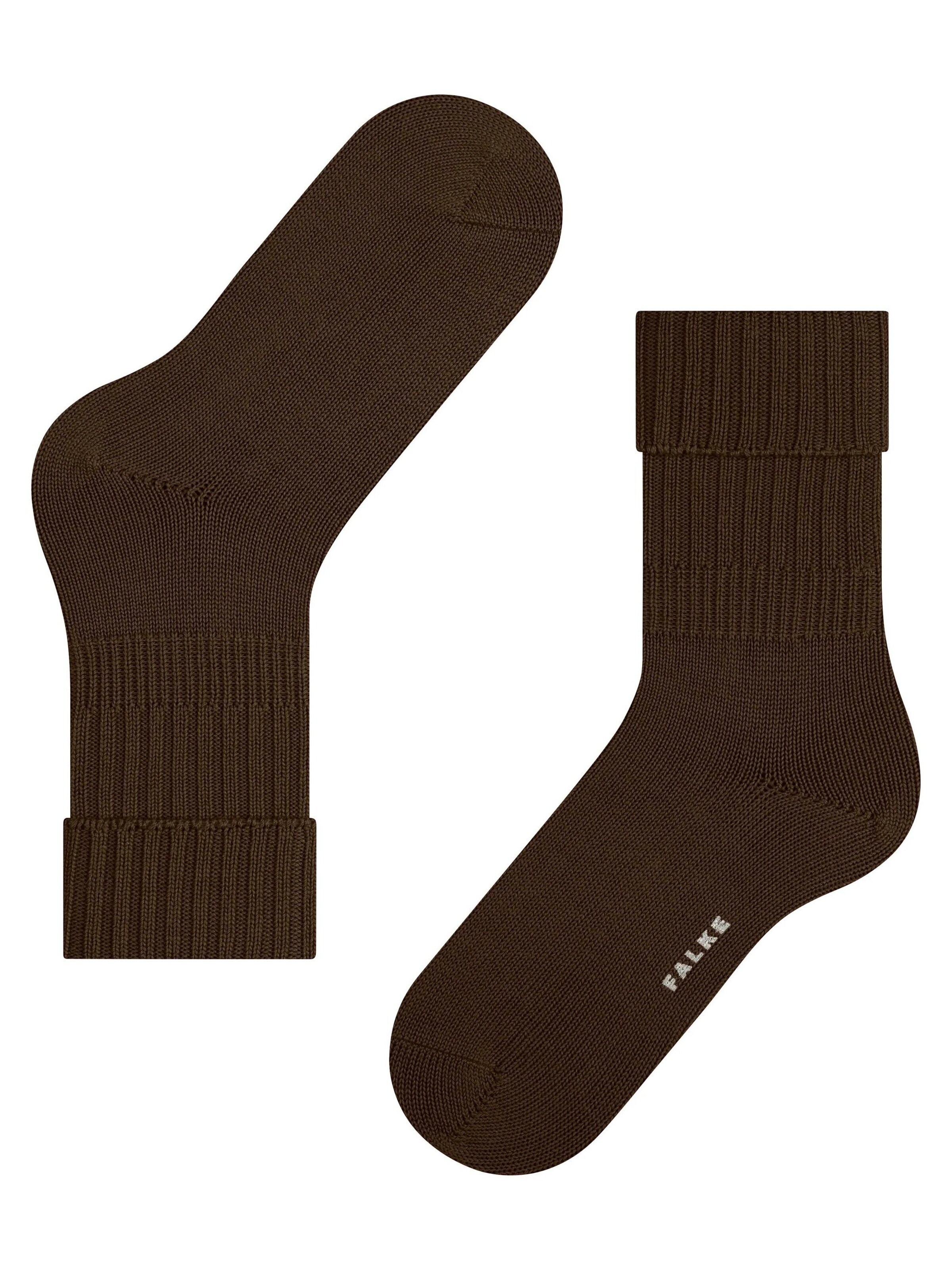 FALKE Socks 'Striggings Rib' in Brown