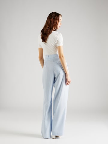 UNITED COLORS OF BENETTON Široke hlačnice Hlače z naborki | modra barva