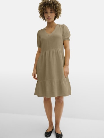 bonprix Oversized jurk in Bruin: voorkant