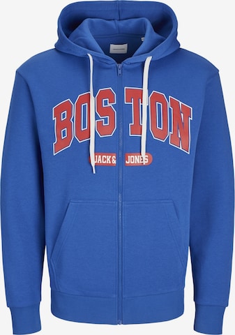 JACK & JONES Sweatjacke 'Bradley' in Blau: Vorderseite