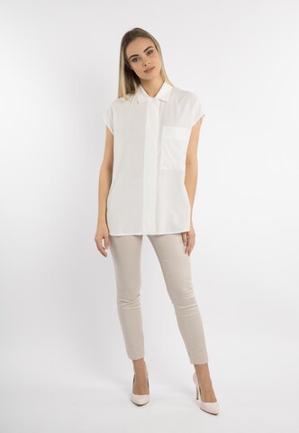 DreiMaster Klassik Blouse in White