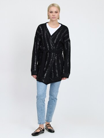 Influencer Knit cardigan in Black