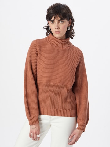 Pull-over 'Linnea' ABOUT YOU en marron : devant