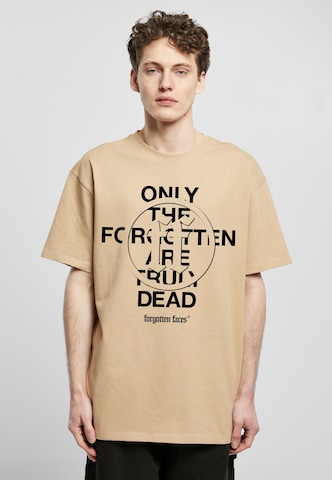 T-Shirt Forgotten Faces en beige : devant