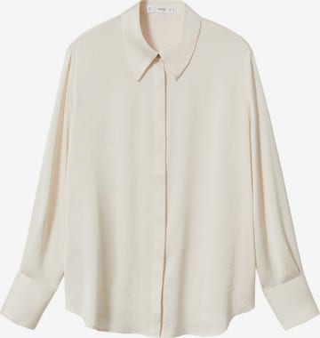 MANGO Blus 'IDEALE' i beige: framsida