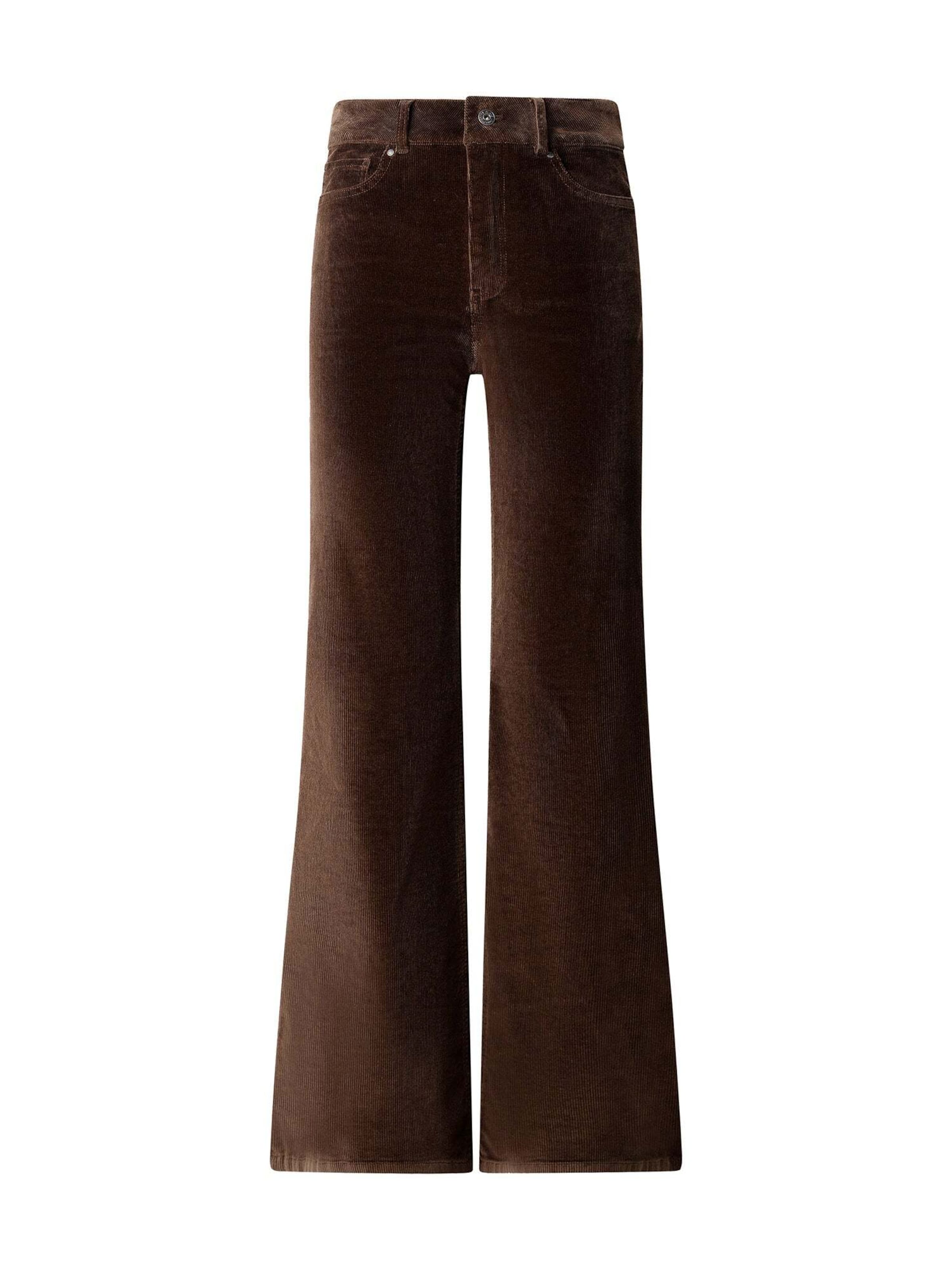 évasé Pantalon 'Willa' Pepe Jeans en marron : devant