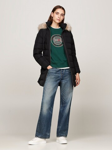TOMMY HILFIGER Демисезонное пальто 'TYRA' в Черный