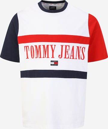 Tommy Jeans Plus قميص بـ أبيض: الأمام