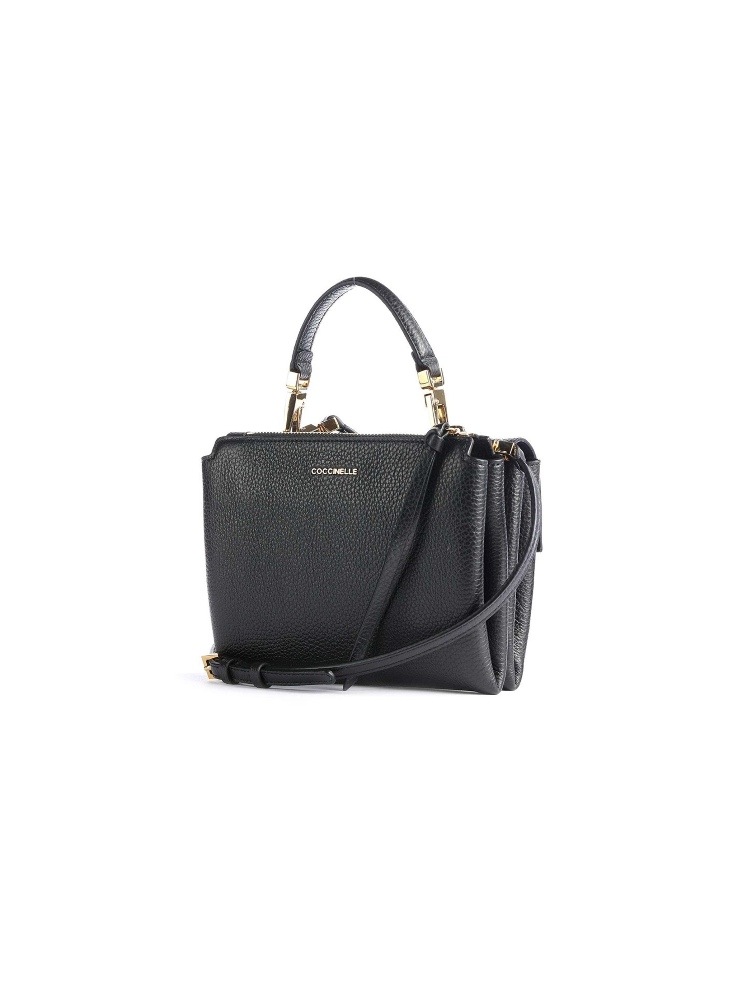 Borsa a tracolla 'Arlettis Handbag Grained Leather' di Coccinelle in nero