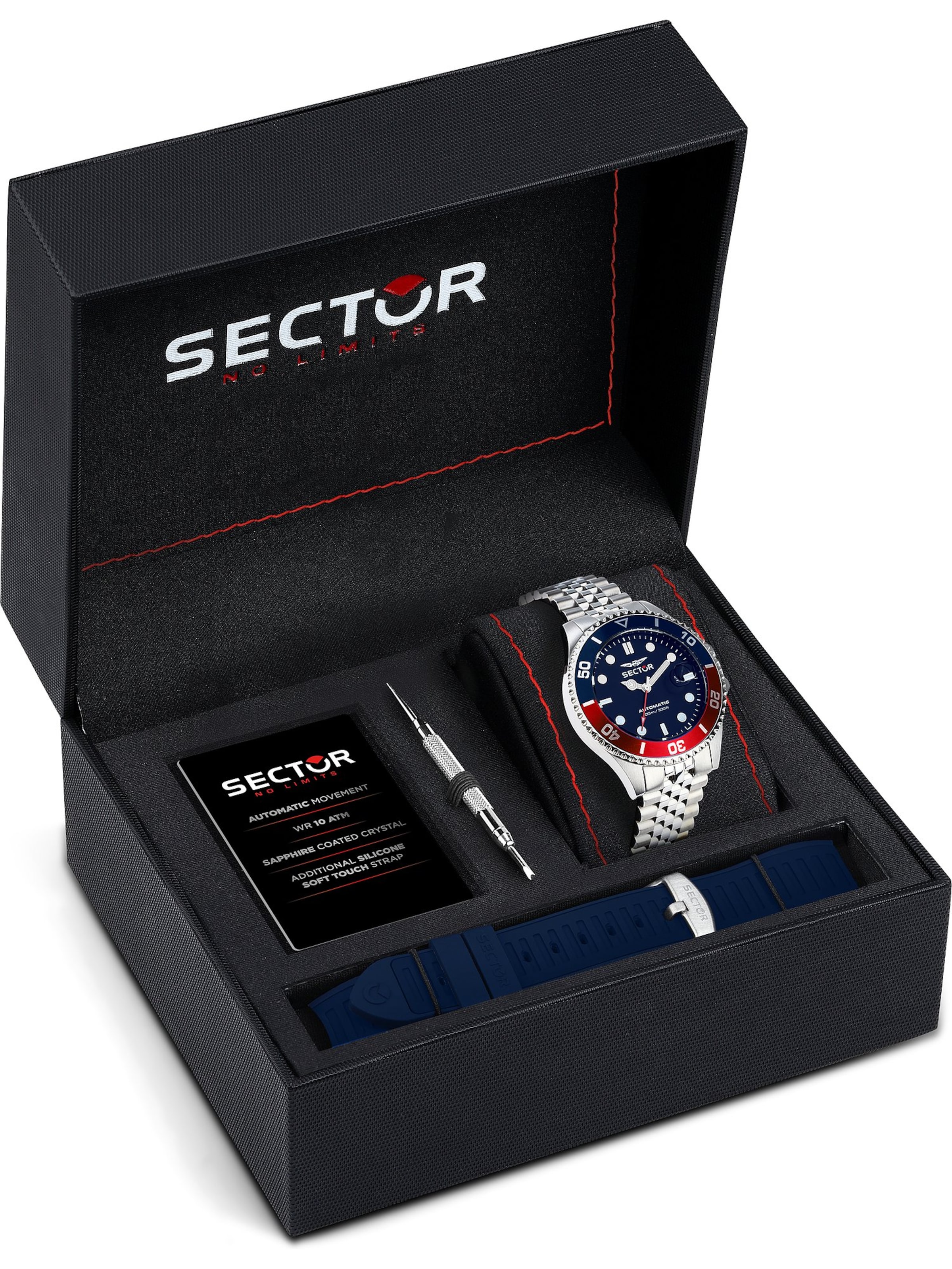 SECTOR Analoguhr in Silber