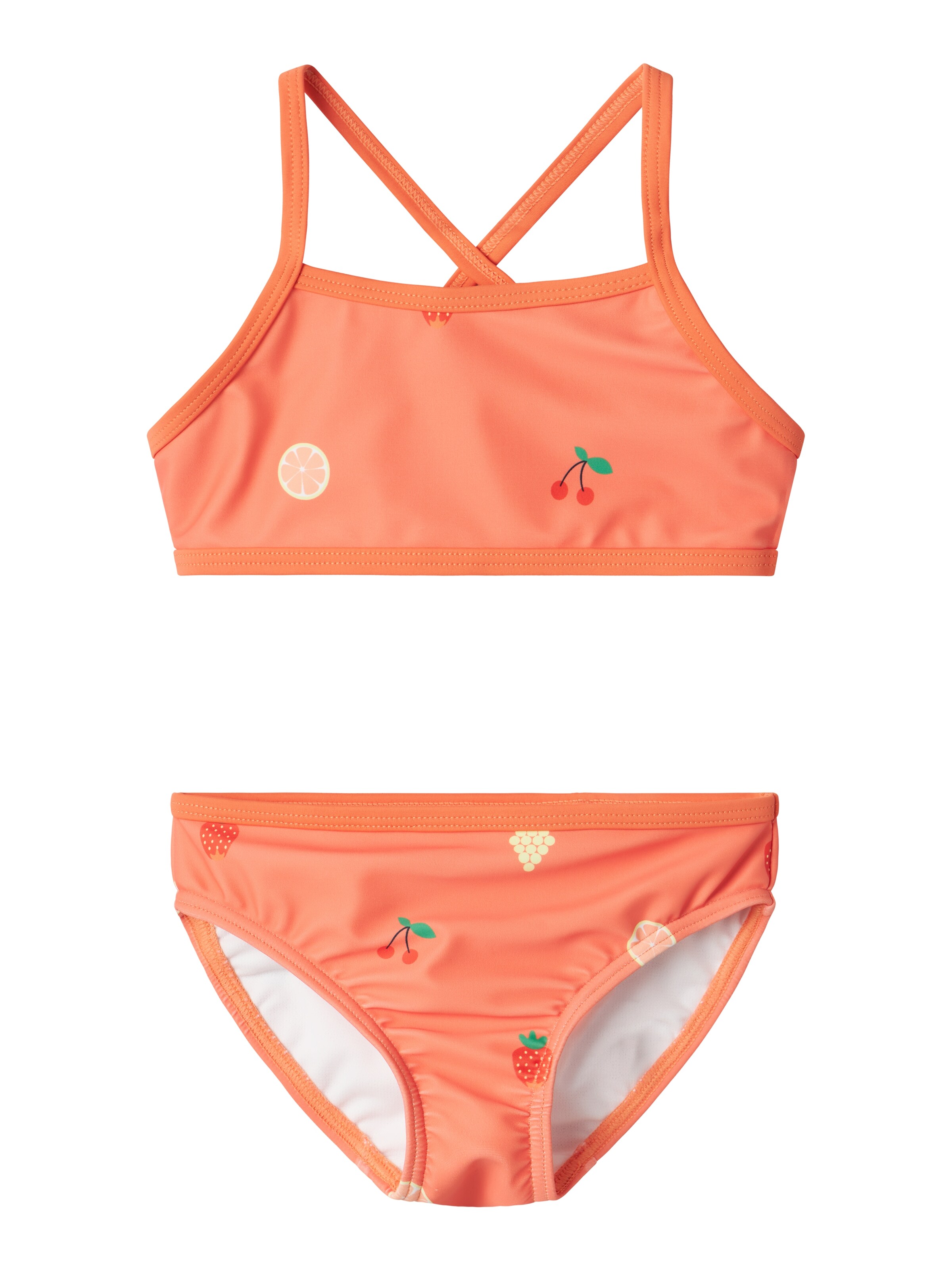 NAME IT Bustier Bikini in Oranje: voorkant