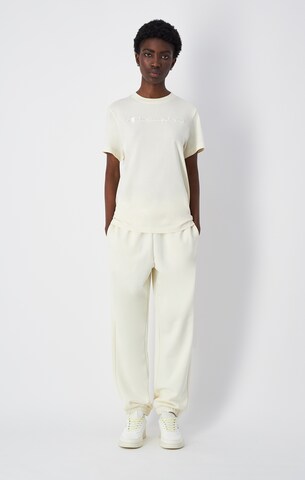 Champion Authentic Athletic Apparel Tapered Sweathose in Beige