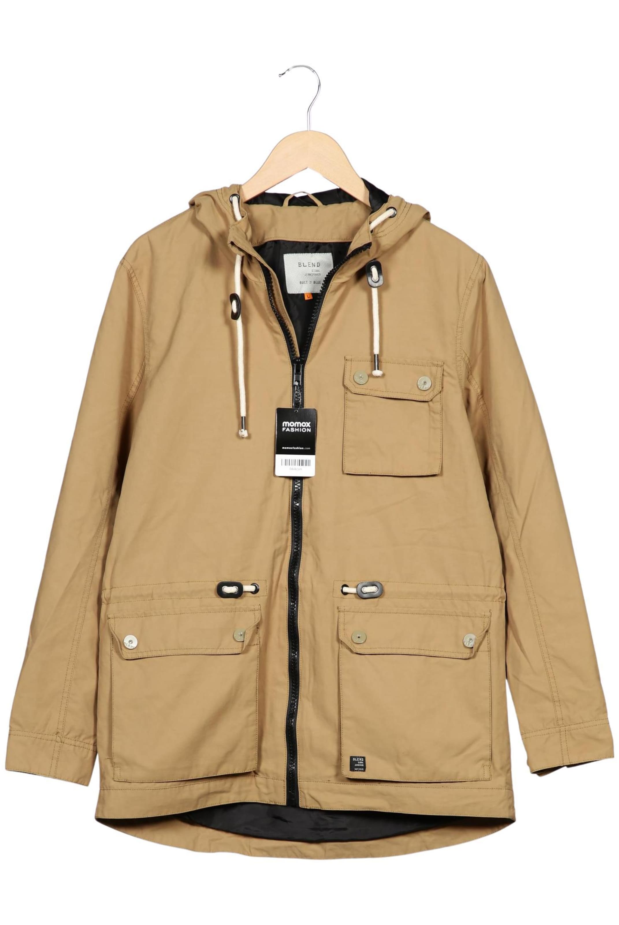 BLEND Jacket & Coat in L in Beige: front