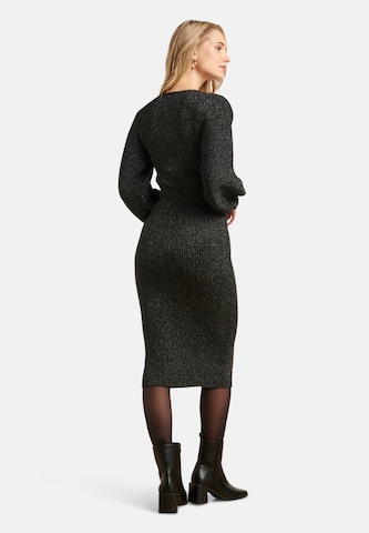 Smashed Lemon Knitted dress in Black