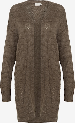 Kaffe Strickjacke 'Emria' in Braun: Vorderseite