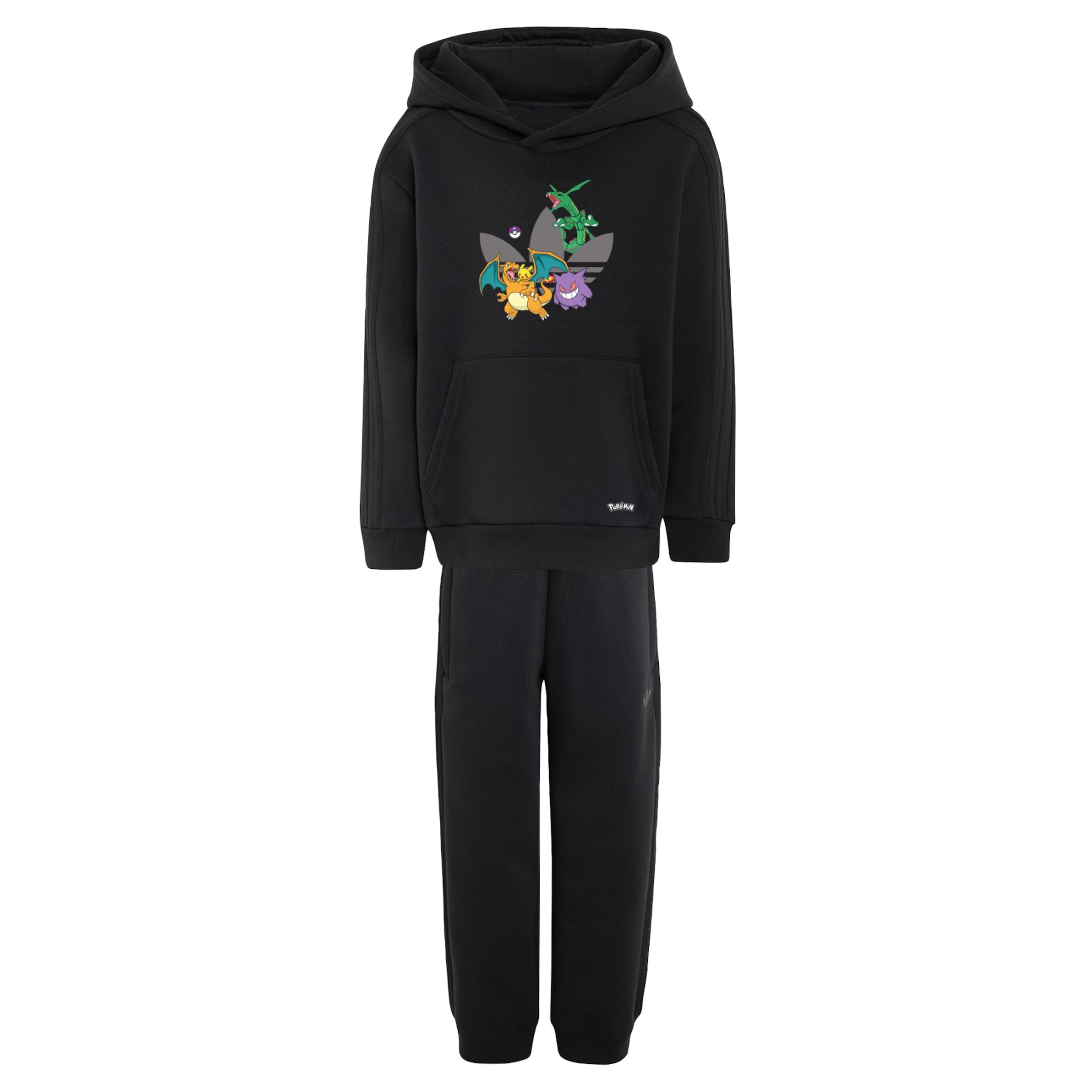 juoda ADIDAS ORIGINALS Treningas 'Pokémon': priekis