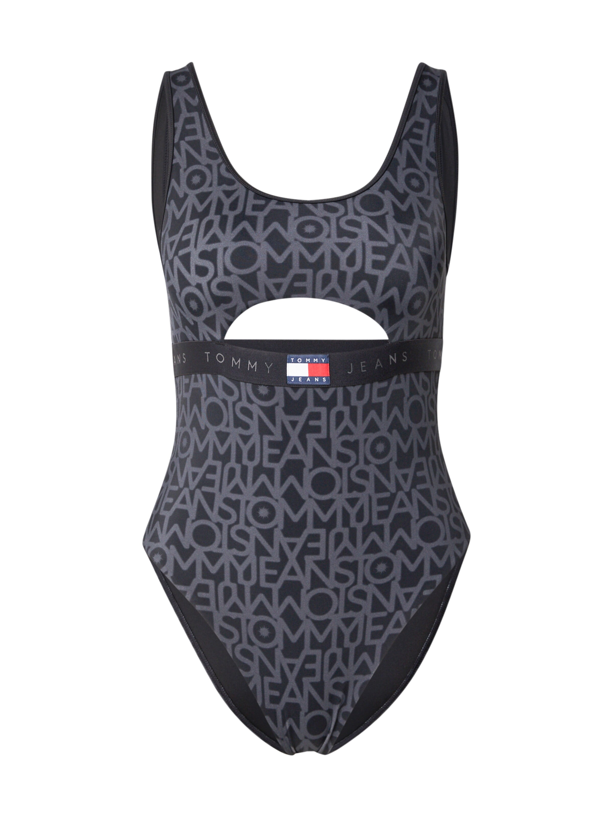 Tommy Hilfiger Underwear Ολόσωμο μαγιό σε XS σε γκρι / μαύρο, Άποψη προϊόντος