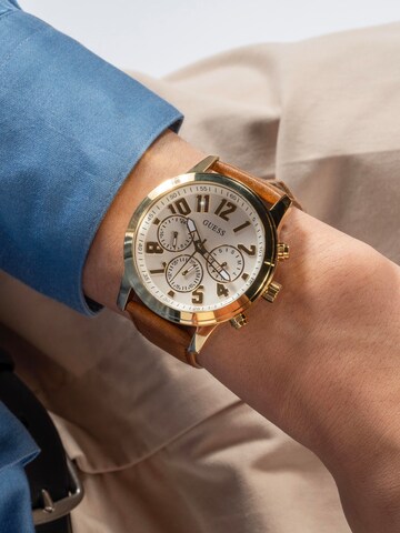 Orologio analogico 'PARKER' di GUESS in oro: frontale