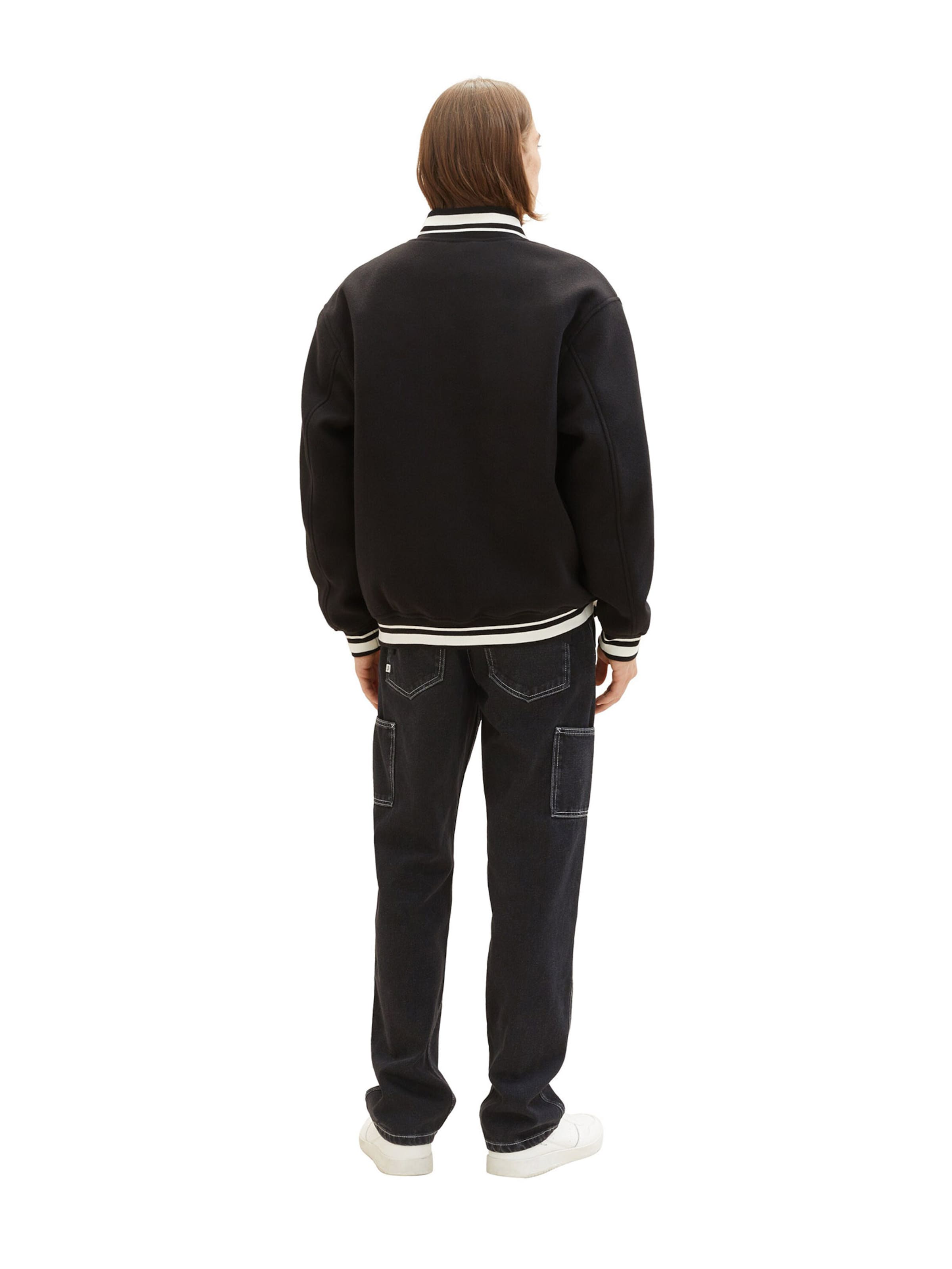 TOM TAILOR DENIM Демисезонная куртка в Черный