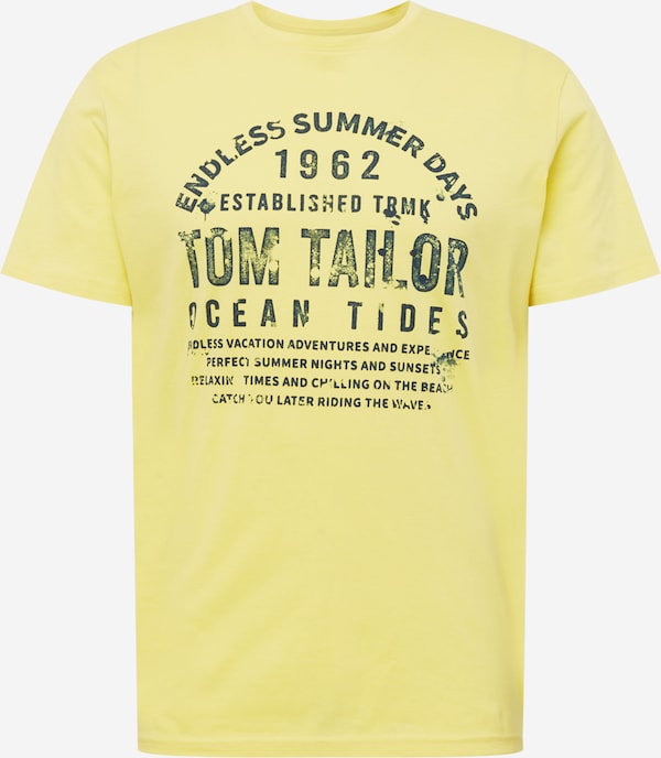TOM TAILOR - Camiseta en amarillo: frent