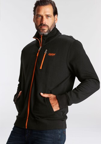 Man's World Sweatjacke in Schwarz