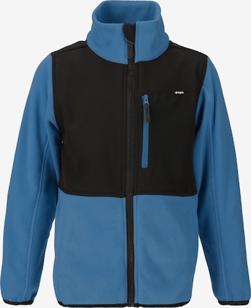 ZigZag Fleece Jacket 'Carson' in Blue: front