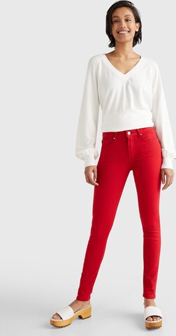TOMMY HILFIGER Skinny Jeans in Rood