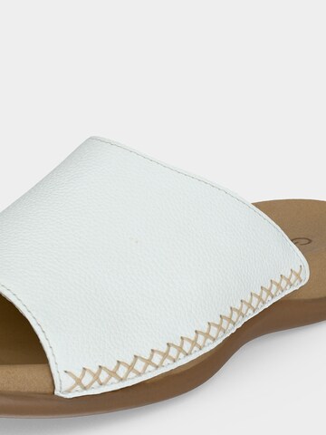 GABOR Mules in White