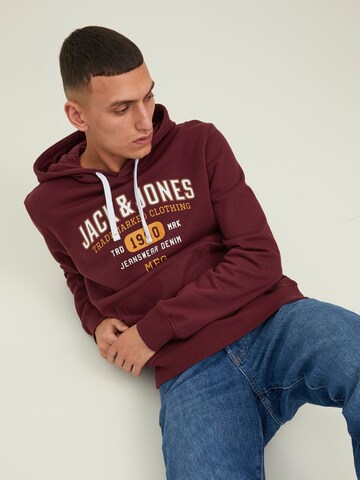 JACK & JONES كنزة رياضية 'Tamp' بلون أحمر