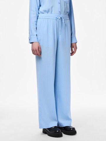 PIECES Wide Leg Hose 'PCPia' in Blau