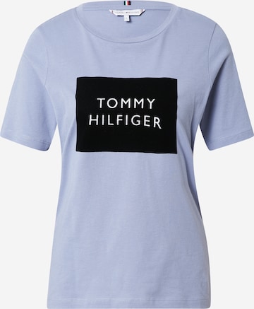 T-shirt TOMMY HILFIGER en bleu : devant