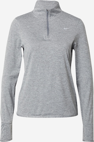 NIKETehnička sportska majica 'SWIFT ELEMENT' - siva boja: prednji dio