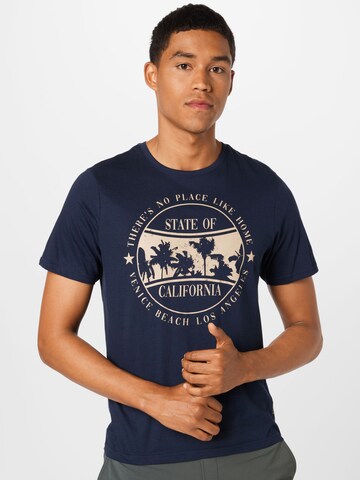 Hailys Men T-Shirt 'Marlo' in Blau: predná strana