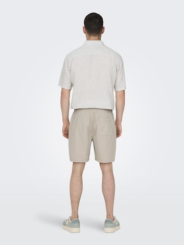 Only & Sons Regular Broek 'Tel' in Beige