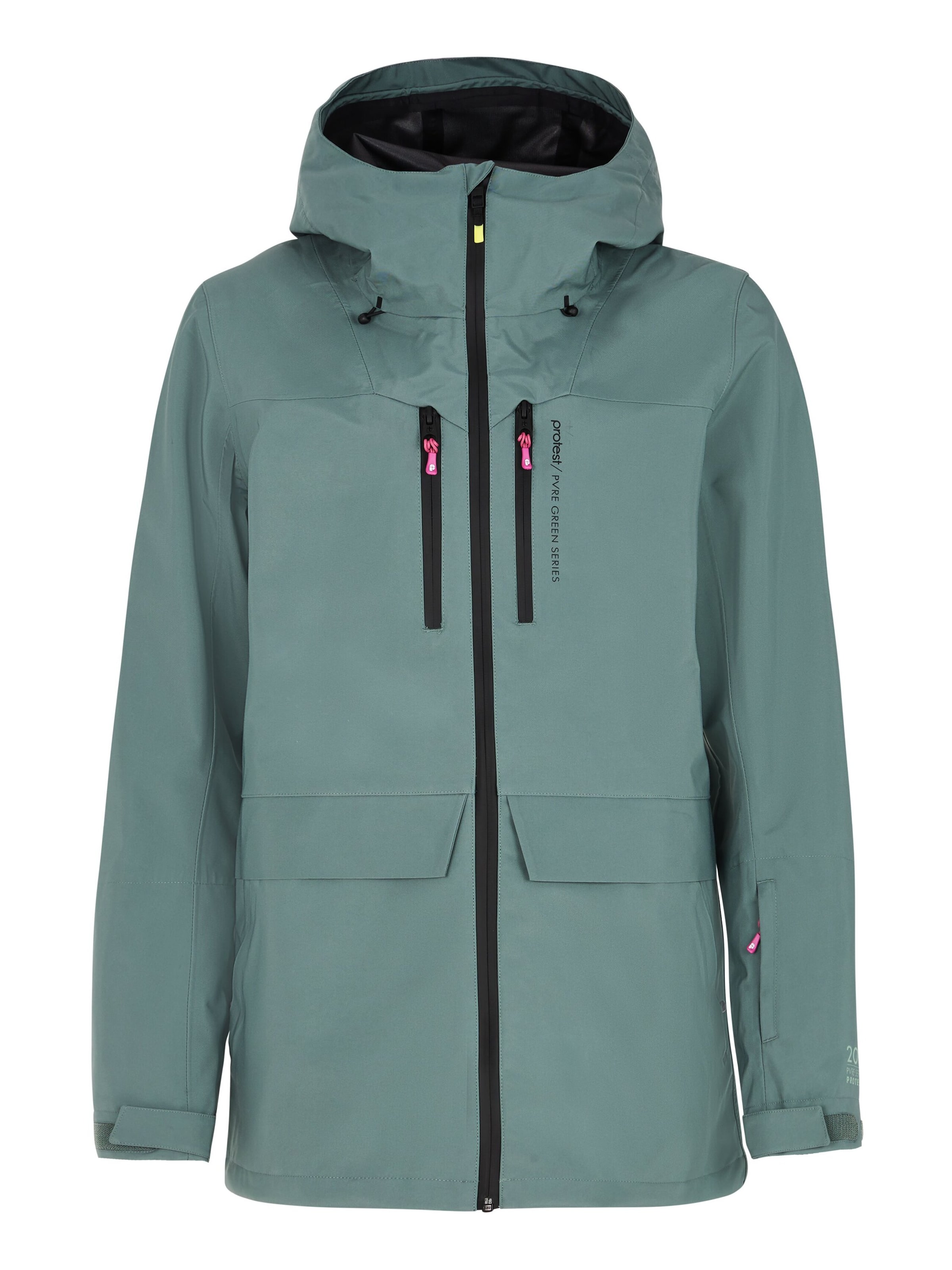 PROTEST Sportjacke 'PRTMOOSE'‌‌‌‌ in Grün: Vorderseite