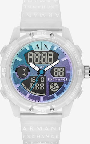 ARMANI EXCHANGE Digital Watch in Transparent: front
