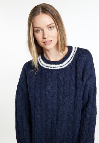 DreiMaster Maritim Sweater 'Eissegler' in Blue