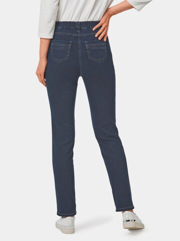 Goldner Slimfit Jeans in Blau