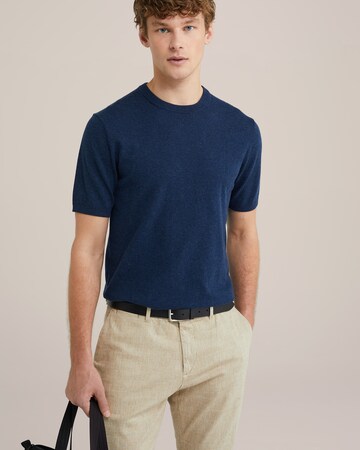 WE Fashion Свитер в Синий: спереди