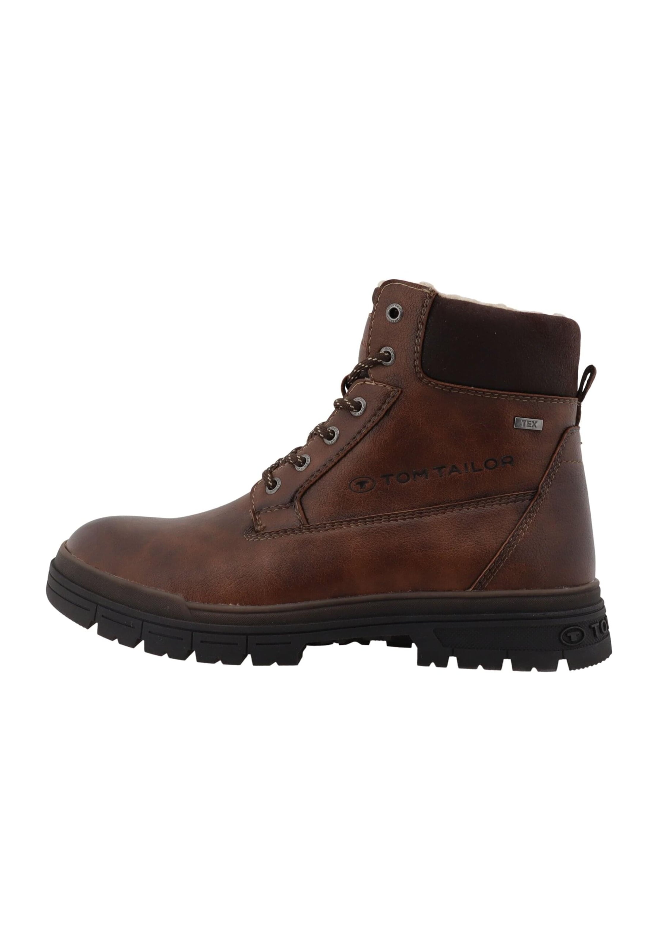 TOM TAILOR Veterboots in Bruin