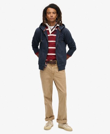 Veste de survêtement 'Essential' Superdry en bleu : devant