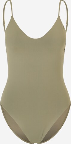 Calvin Klein Swimwear Bustier Strój kąpielowy w kolorze zielony: przód