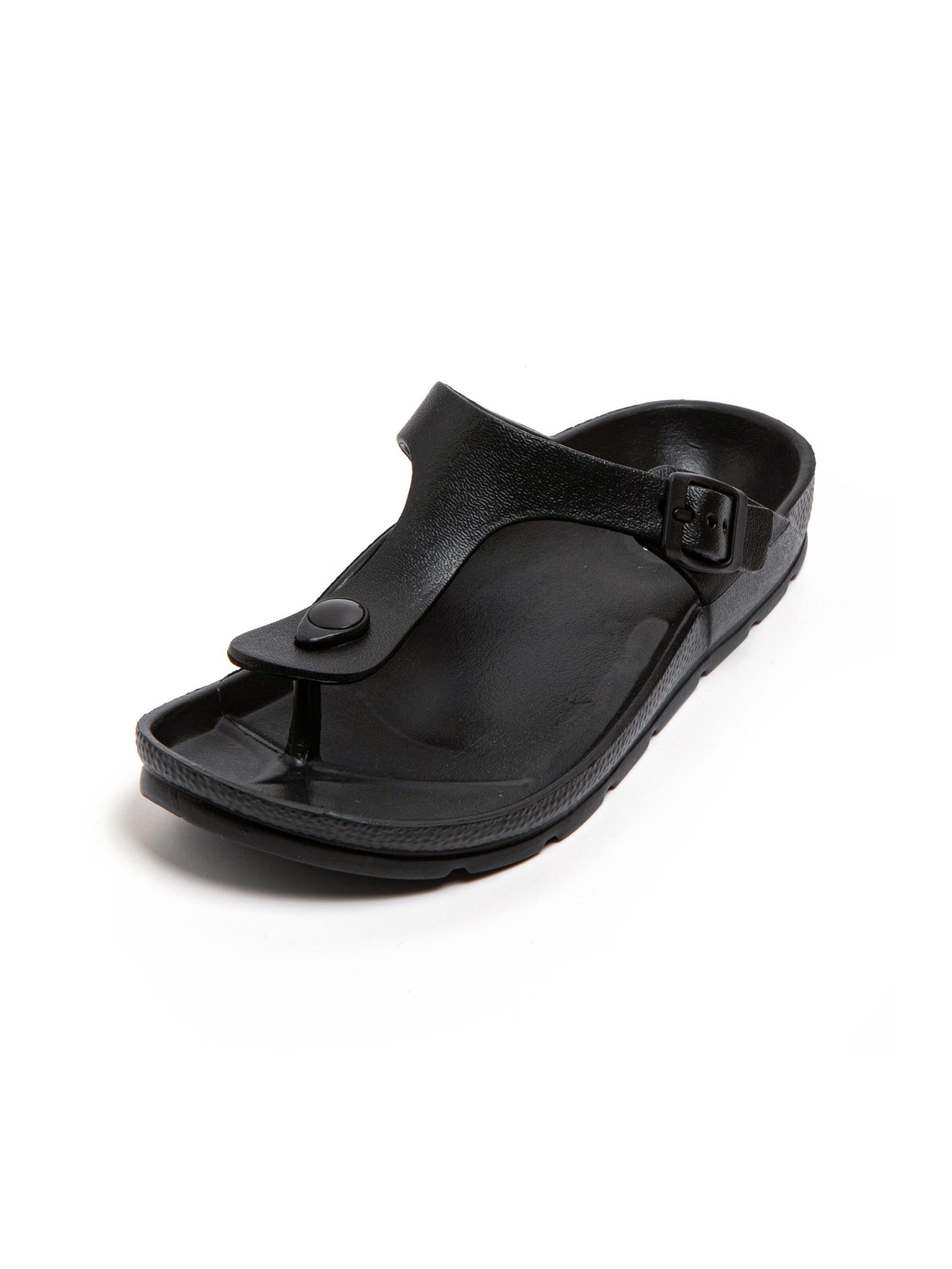 Brasileras T-bar sandals 'Soleil' in Black: front