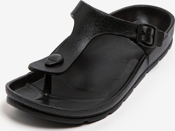 Brasileras T-bar sandals 'Soleil' in Black: front