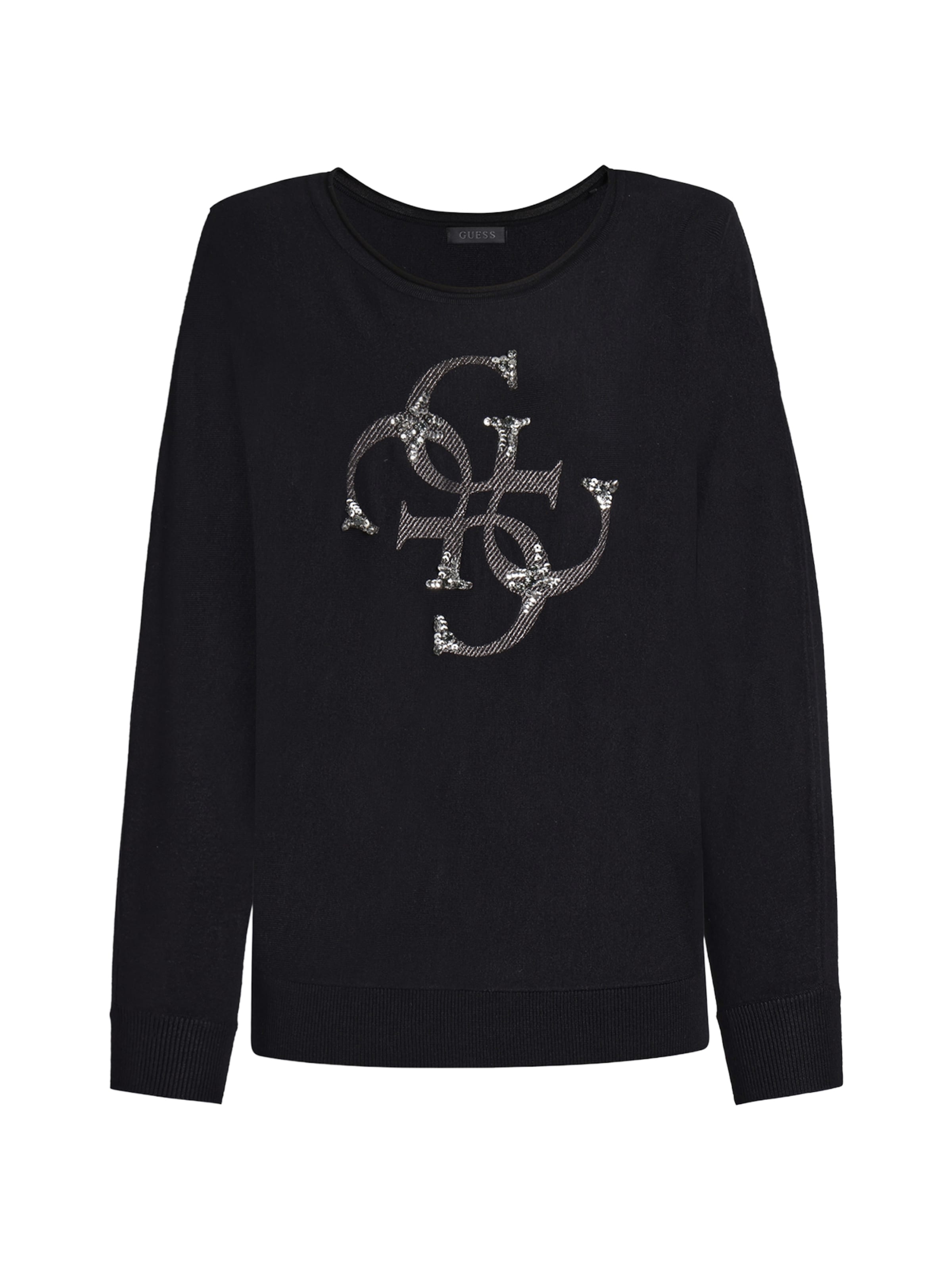 GUESS Sweter 'GEMMA' w kolorze czarny: przód